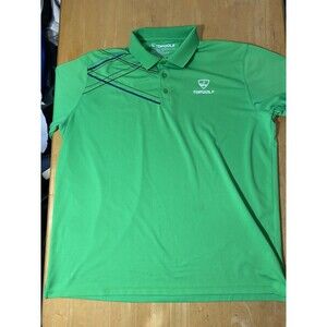 Top Golf Polo Shirt Employee Uniform Green Mens 2XL Work 26.5pit2pit